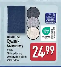 ALDI Dywanik łazienkowy Novitesse 50x80 cm oferta