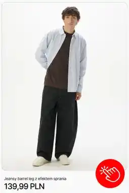 Cropp Jeansy barrel leg z efektem sprania Cropp oferta