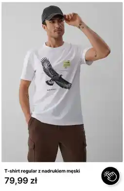 4F T-shirt regular z nadrukiem męski 4F oferta