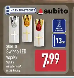 ALDI Świeca LED wąska Subito oferta