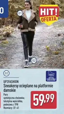 ALDI Sneakersy ocieplane na platformie damskie UP2FASHION oferta