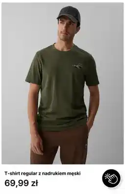 4F T-shirt regular z nadrukiem męski oferta
