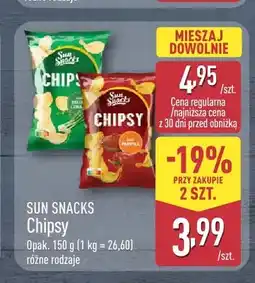 ALDI Chipsy zielona cebulka Sun Snacks oferta