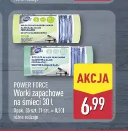ALDI Worki zapachowe na śmieci 30 l Power Force oferta