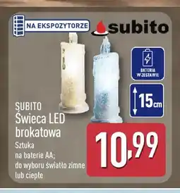 ALDI Świeca LED brokatowa Subito oferta