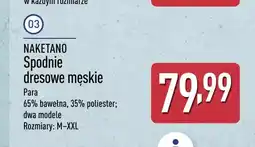 ALDI Spodnie dresowe męskie Naketano oferta