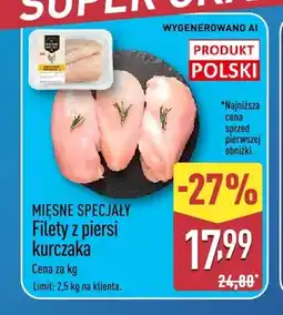 ALDI Filety z piersi kurczaka Mięsne Specjały oferta
