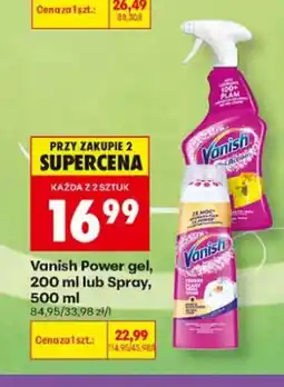 Biedronka Odplamiacz Vanish Spray oferta