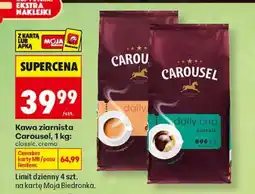 Biedronka Kawa ziarnista Carousel crema oferta