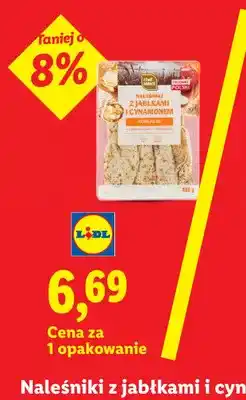 Lidl Naleśniki z jabłkami i cynamonem Chef Select oferta