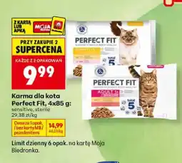 Biedronka Karma dla kota Perfect Fit sterile 4-pak oferta
