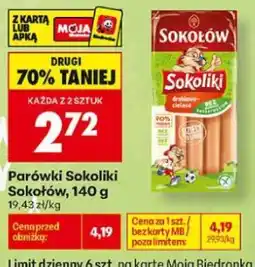 Biedronka Parówki Sokoliki Sokołów oferta