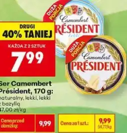 Biedronka Ser Camembert Président oferta