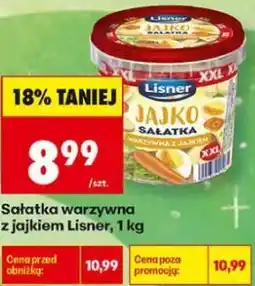 Biedronka Sałatka warzywna z jajkiem Lisner oferta