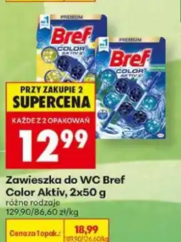 Biedronka Zawieszka do WC Bref Color Aktiv oferta