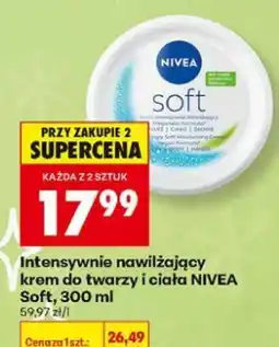 Biedronka Intensywnie nawilżający krem do twarzy i ciała NIVEA Soft oferta