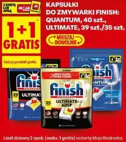 Biedronka Kapsułki do zmywarki Finish: Quantum, Ultimate oferta