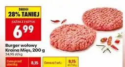 Biedronka Burger wołowy Kraina Mięs oferta
