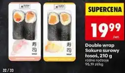 Biedronka Double wrap Sakura surowy łosoś oferta