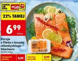 Biedronka Porcje z fileta z łososia atlantyckiego Marinero oferta
