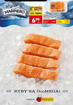 Biedronka Porcje z fileta z łososia atlantyckiego Marinero oferta