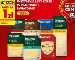 Biedronka Wszystkie sery żółte w plastrach Światowid oferta
