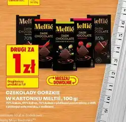 Biedronka Czekolady gorzkie w kartoniku Meltié oferta