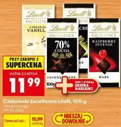 Biedronka Czekolada Excellence Lindt oferta