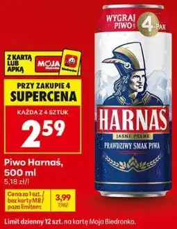 Biedronka Piwo Harnaś oferta