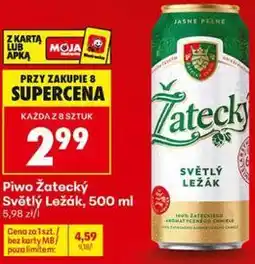 Biedronka Piwo Žatecký Světlý Ležák oferta