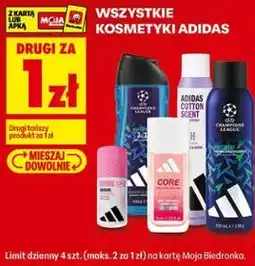 Biedronka Wszystkie kosmetyki Adidas oferta