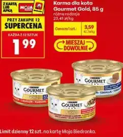 Biedronka Karma dla kota Gourmet Gold oferta