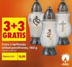 Biedronka Znicz z aplikacją, wkład parafinowy oferta