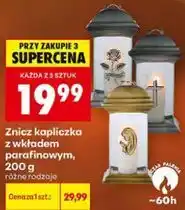 Biedronka Znicz kapliczka z wkładem parafinowym oferta