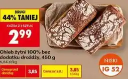 Biedronka Chleb żytni 100% bez dodatku drożdży oferta