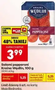 Biedronka Salami pepperoni Kraina Wędlin oferta