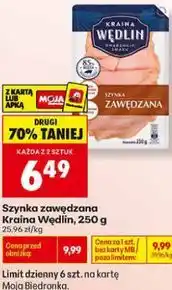 Biedronka Szynka zawędzana Kraina Wędlin oferta