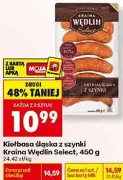 Biedronka Kiełbasa śląska z szynki Kraina Wędlin Select oferta