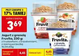 Biedronka Jogurt z granolą Fruvita oferta