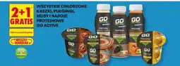 Biedronka Wszystkie chłodzone kaszki, puddingi, musy i napoje proteinowe Go Active oferta