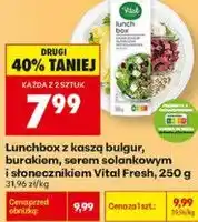 Biedronka Lunchbox z kaszą bulgur, burakiem, serem solankowym i słonecznikiem Vital Fresh oferta