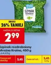 Biedronka Szpinak rozdrobniony Mroźna Kraina oferta