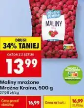 Biedronka Maliny mrożone Mroźna Kraina oferta