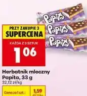 Biedronka Herbatnik mleczny Papita oferta