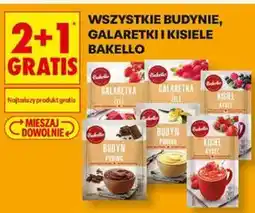 Biedronka Budynie, galaretki i kisiele Bakello oferta