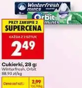 Biedronka Cukierki Winterfresh, Orbit oferta