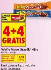 Biedronka Wafle Mega Grześki oferta