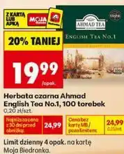 Biedronka Herbata czarna Ahmad English Tea No.1 oferta