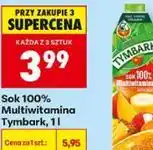 Biedronka Sok 100% Multiwitamina Tymbark oferta