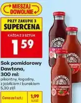 Biedronka Sok pomidorowy Dawtona oferta